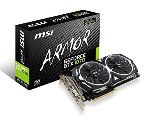 【中古】MSI ARMOR 2X デュアルファン搭載 GeForce GTX 1070 グラフィックボード GEFORCE GTX 1070 ARMOR 8G OC_画像1