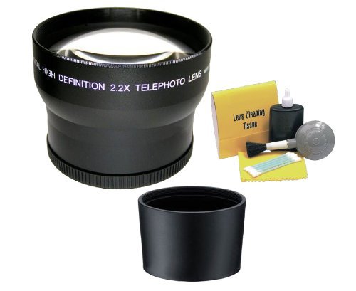【中古】オリンパス SP-550 UZ 2.2 高解像度スーパー望遠レンズ (必要なレンズアダプター付き) + Nwv Direct クリーニングキット_画像1