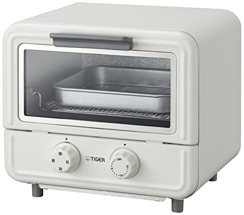 【中古】タイガー オーブン トースター ぷちはこ ホワイト レシピ付き やきたて KAO-A850-W Tiger_画像1