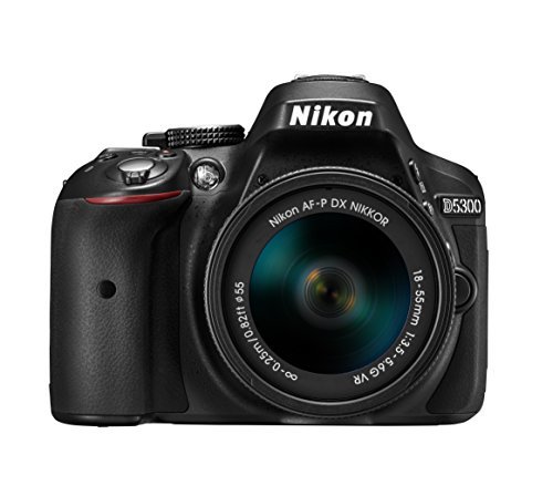 【中古】Nikon デジタル一眼レフカメラ D5300 AF-P 18-55 VR レンズキット ブラック D5300LKP18-55_画像1