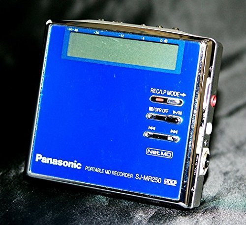 【中古】Panasonic パナソニック SJ-MR250-A ブルー ポータブルMDレコーダー MDLP対応 （MD録音再生兼用機/録再/MDウォークマン/MDプレーヤ_画像1