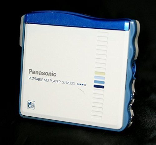 【中古】Panasonic　パナソニック　SJ-MJ33-A (ブルー)　ポータブルMDプレーヤー　MDLP非対応　（MD再生専用機/MDウォークマン）_画像1