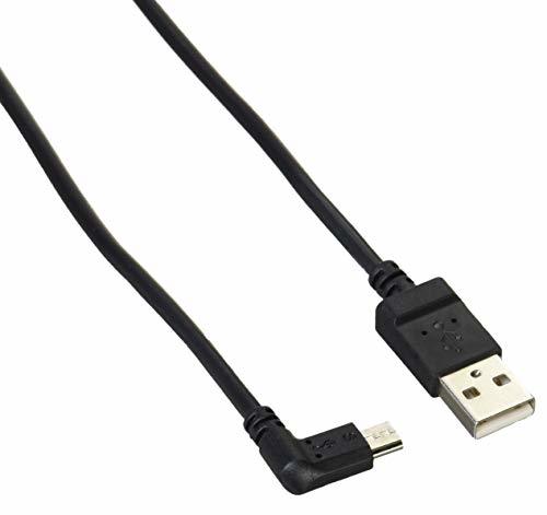 【中古】ELECOM microUSBケーブル L字 2A出力 A-microB USB2.0 ブラック 1.2m TB-AMBXL2U12BK_画像1