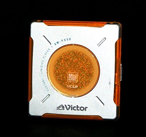 【中古】Victor ビクター JVC XM-PX50 オレンジ ポータブルミニディスクプレーヤー MDLP対応（MD再生専用機/MDウォークマン）_画像1