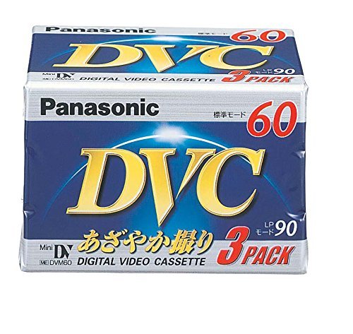 【中古】パナソニック ミニDVカセット60分3巻パック AY-DVM60V3_画像1