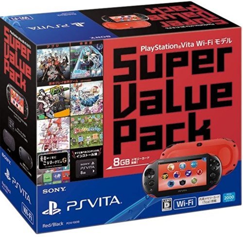 【中古】PlayStation Vita Super Value Pack Wi-Fiモデル レッド/ブラック【メーカー生産終了】_画像1