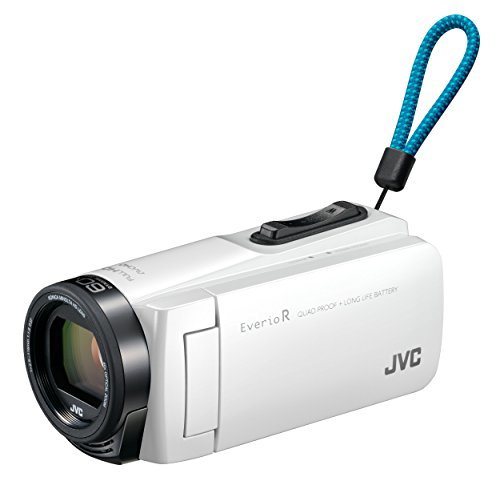 【中古】JVCKENWOOD JVC ビデオカメラ Everio R 防水 防塵 32GB シャインホワイト GZ-R470-W_画像1