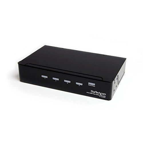 【中古】StarTech.com 4出力対応HDMIスプリッター分配器 3.5mmステレオオーディオ対応 1080p/1920x1200 ST124HDMI2