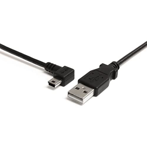 【中古】StarTech.com 1.8m ミニUSB変換ケーブル miniUSB左向きL型ケーブル USB A端子 オス - USB mini-B端子 オス USB2HABM6LA_画像1