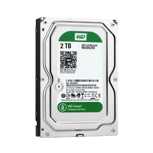 【中古】WD HDD 内蔵ハードディスク 3.5インチ 2TB Green WD20EZRX / Intellipower / SATA 6Gb/s / 2_画像1