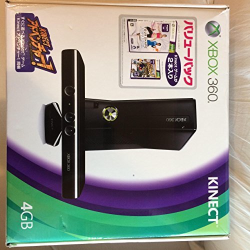 【中古】Xbox 360 4GB + Kinect バリューパック(Kinectゲーム2本同梱)【メーカー生産終了】_画像1