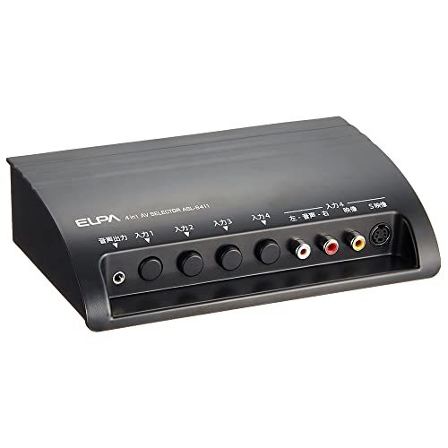 【中古】ELPA AVセレクター 4入力1出力 S映像端子あり ASL-S411_画像1