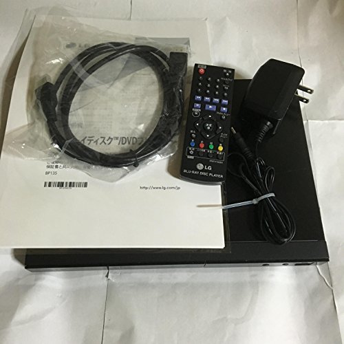 【中古】LG Electronics Japan ブルーレイDVDプレーヤー ブラック BP135_画像1