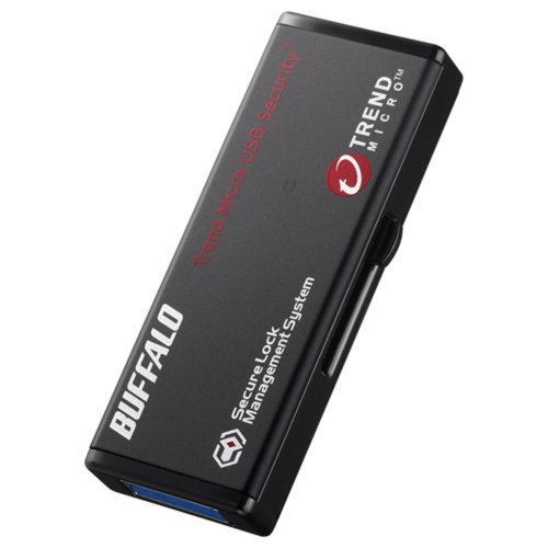 【中古】BUFFALO 暗号化機能 管理ツール USB3.0 セキュリティーUSBメモリー ウイルスチェック 8GB RUF3-HS8GTV_画像1