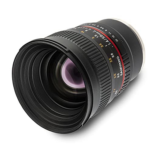 【中古】SAMYANG 単焦点標準レンズ 50mm F1.4 ソニー αE用 フルサイズ対応_画像1