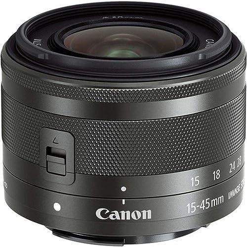 【中古】Canon 標準ズームレンズ EF-M15-45mm F3.5-6.3IS STM(グラファイト) ミラーレス一眼対応 EF-M15-45ISSTM_画像1