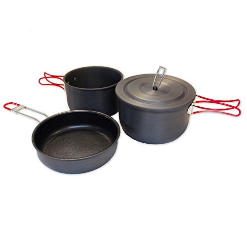 【中古】Alpine Mountain Gear Hard Anodized Camping Cook Set Black by Alpine Mountain Gear_画像1