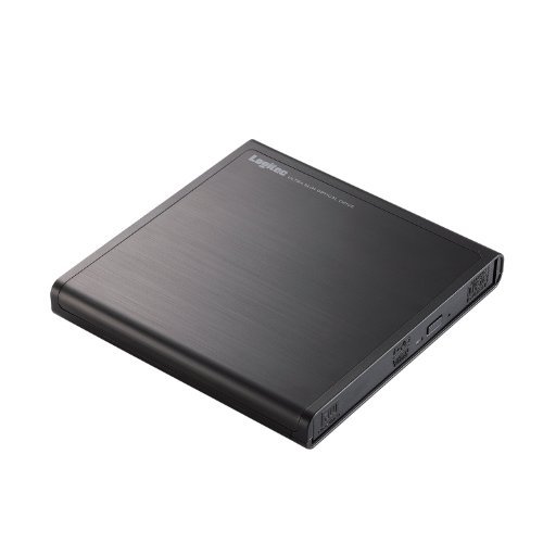 【中古】ロジテック(エレコム) DVDドライブ/USB2.0/ブラック LDR-PMJ8U2LBK_画像1