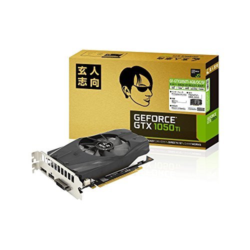 【中古】玄人志向 ビデオカード GEFORCE GTX 1050Ti搭載 グラフィックボード GF-GTX1050Ti-4GB/OC/SF_画像1