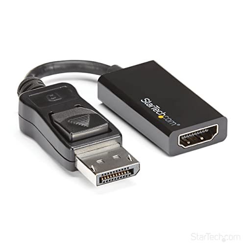 【中古】StarTech.com DisplayPort - HDMI 変換アダプタ 4K/60Hz対応 DP2HD4K60S