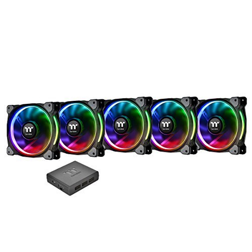 【中古】Thermaltake Riing Plus 12 RGB Radiator Fan TT Premium Edition -5Pack- ケースファン FN1088CL-F054-PL12SW-A_画像1