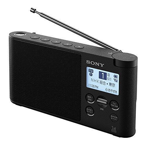 【中古】ソニー ラジオ XDR-56TV : ワイドFM対応 FM/AM/ワンセグTV音声対応 おやすみタイマー搭載 乾電池対応 ブラック XDR-56TV B_画像1