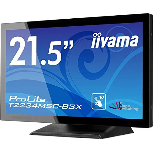 【中古】iiyama 21.5型ワイド液晶ディスプレイ ProLite T2234MSC-B3X(IPS、投影型静電容量方式タッチパネル) マーベルブラック_画像1