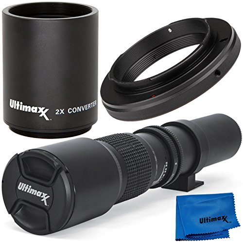【中古】Ultimaxx 500mm (1000mm) マニュアルプリセットレンズキット Nikon D7500 D600 D610 D700 D750 D800 D810 D850 D3300 D3400 D5100_画像1