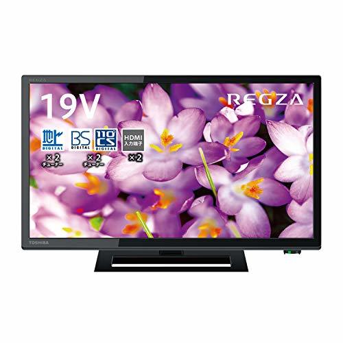 【中古】東芝 19V型 液晶テレビ レグザ 19S22 ハイビジョン 外付けHDD ウラ録対応 （2018年モデル）_画像1