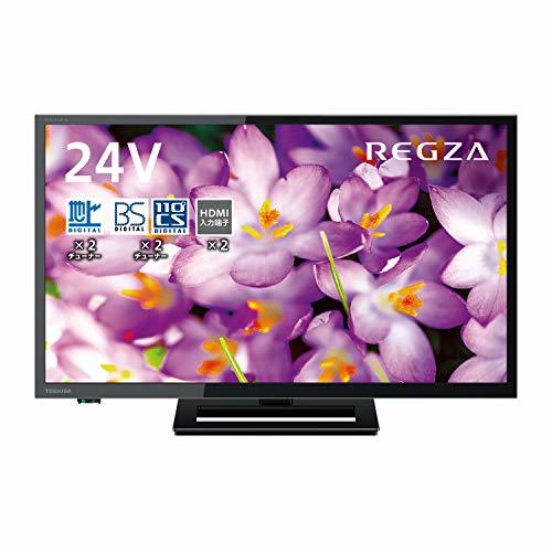 【中古】東芝 24V型 液晶テレビ レグザ 24S22 ハイビジョン 外付けHDD ウラ録対応 （2018年モデル）_画像1