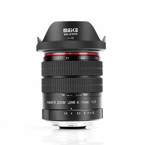 【中古】MEIKE 6-11mm F/3.5 魚眼ズームレンズ APS-Cフレーム Nikonカメラ用 D600 D750 D850 D3100 D7000 D7100_画像1