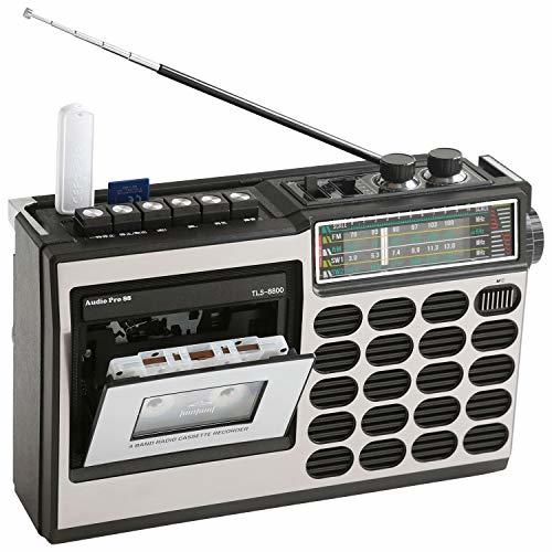 【中古】とうしょう ラジカセ (AM/FMラジオ (ワイドFM対応)) 高感度集音内蔵マイク付き 再生機能 録音機能 ブラック TLS-8800_画像1