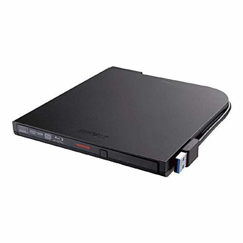 【中古】バッファロー BRXL-PTV6U3-BKA USB3.2（Gen1）対応 ポータブルBDドライブ 書込みソフト添付 ブラック_画像1