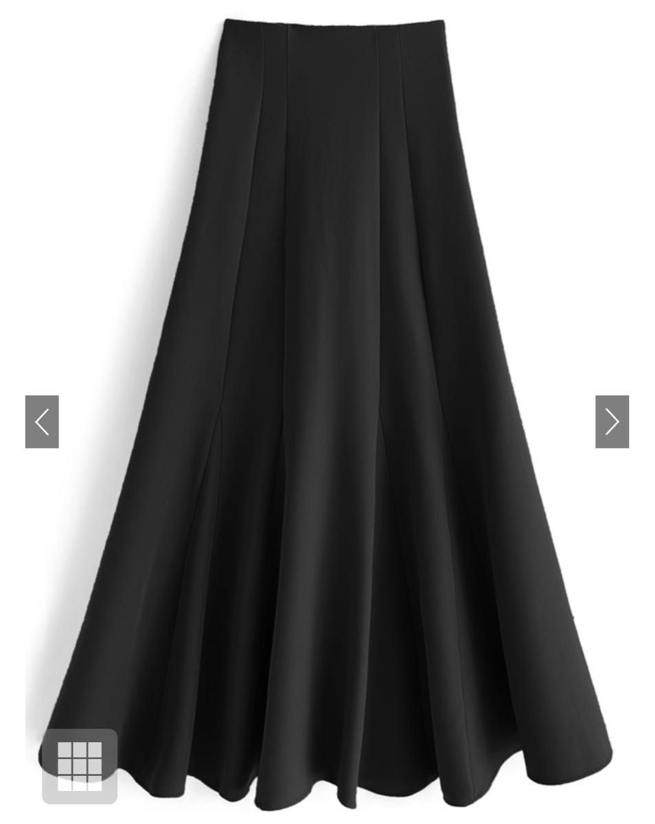 GRL 新品タグ付き ハイウエストロングフレアスカート ブラック GRL 新品タグ付き ハイウエストロングフレアスカート ブラック