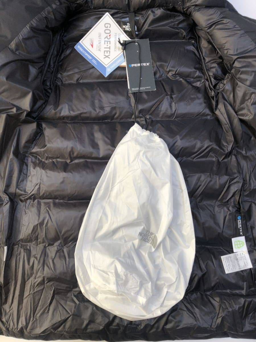 未使用 タグ付 THE NORTH FACE WS Down Shell Coat ブラック ダウンコート NDW91964 ゴールドウィン ウィンドストッパーダウンシェルコート_画像5