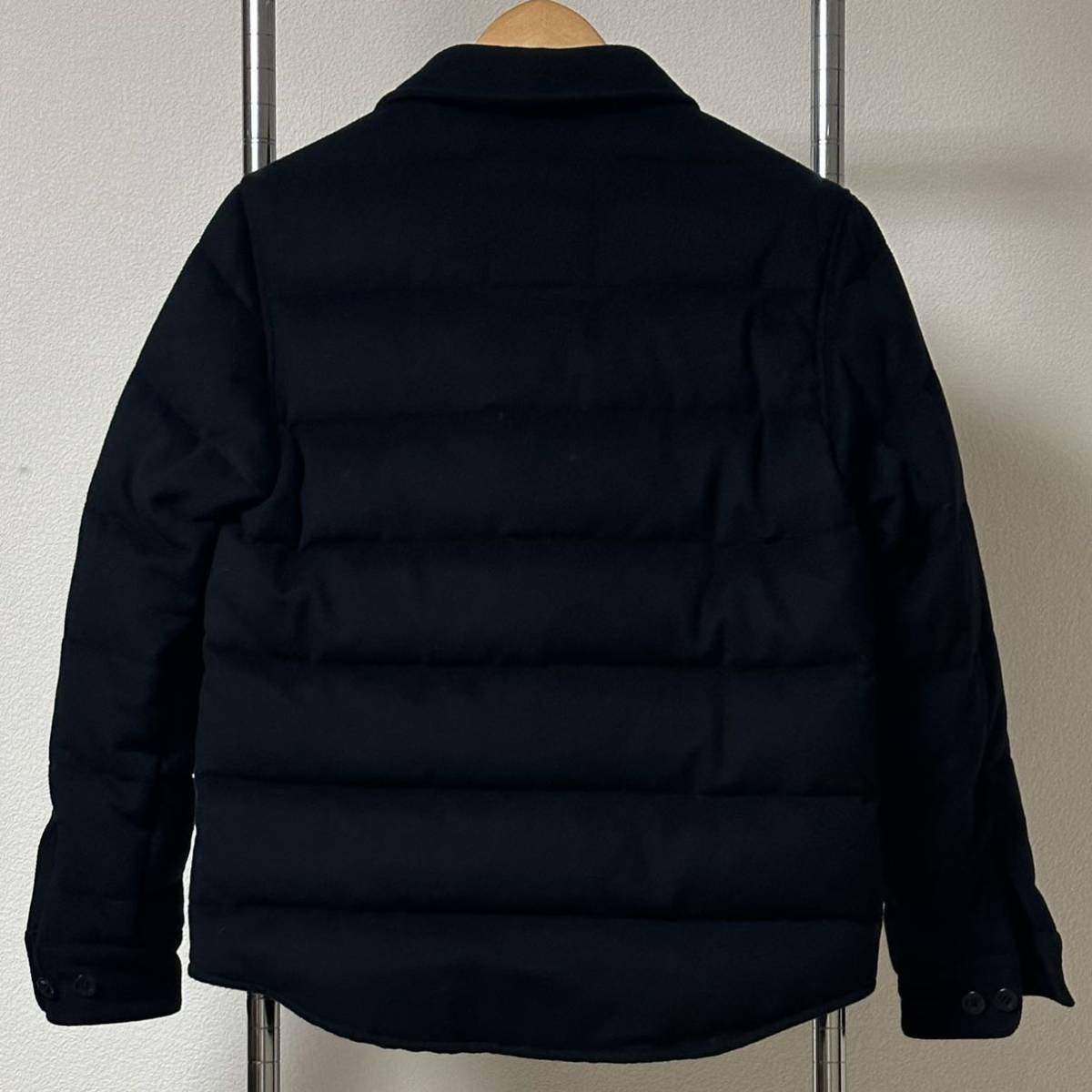 STAMMBAUM シュタンバームダウンシャツジャケット NAVY 42(M)_画像2