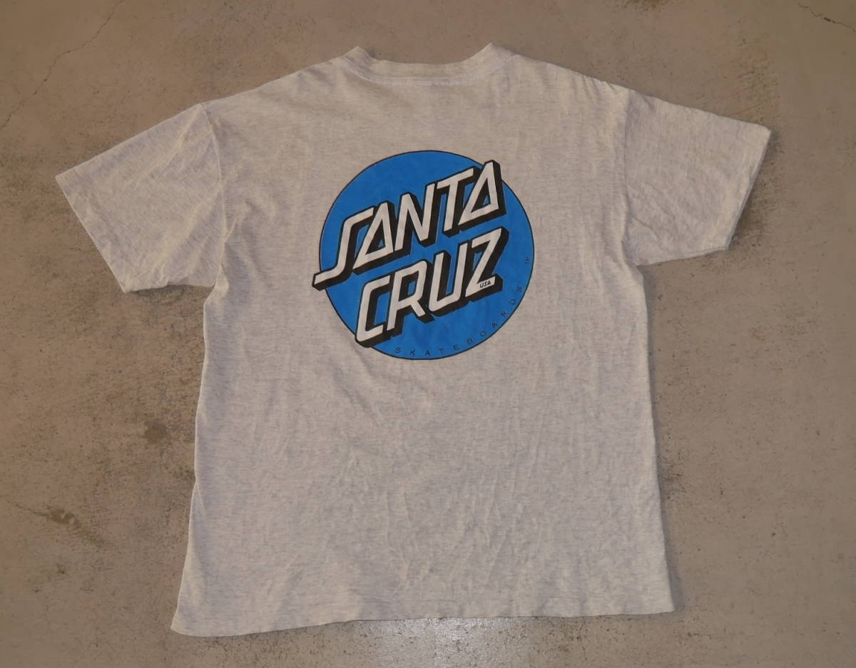 Santa Cruz Vintage б/у одежда футболка MADE IN USA America производства Classic точка Classic Dot80 годы 1990 годы old skate солнечный ta круиз powell peralta