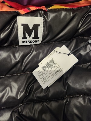 M Missoni down jacket unused size 38 [8824-6]