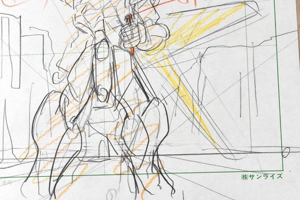機動新世紀ガンダムX 直筆レイアウト「ガンダムX No.2 C-51 機動新世紀ガンダムX 直筆レイアウト「ガンダムX No.2 C-51