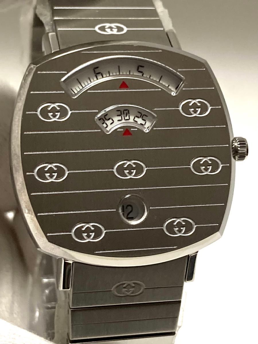 【付属品有】 GUCCI グッチ　グリップ　電池新品　メンズ腕時計