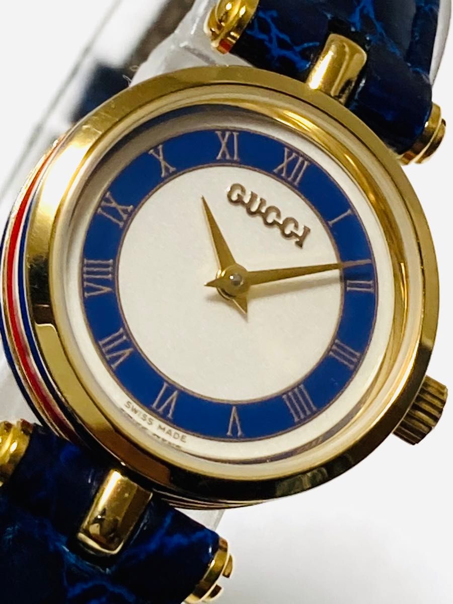 超美品 GUCCI グッチ 電池新品 ベルト純正 レディース腕時計 超美品 GUCCI グッチ 電池新品 ベルト純正 レディース腕時計