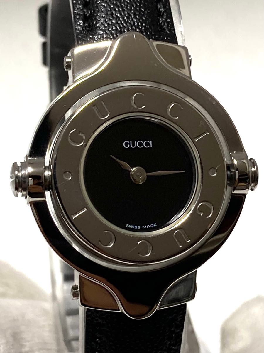 超美品！　GUCCI グッチ　Gターンロゴ　電池&ベルト新品　レディース腕時計