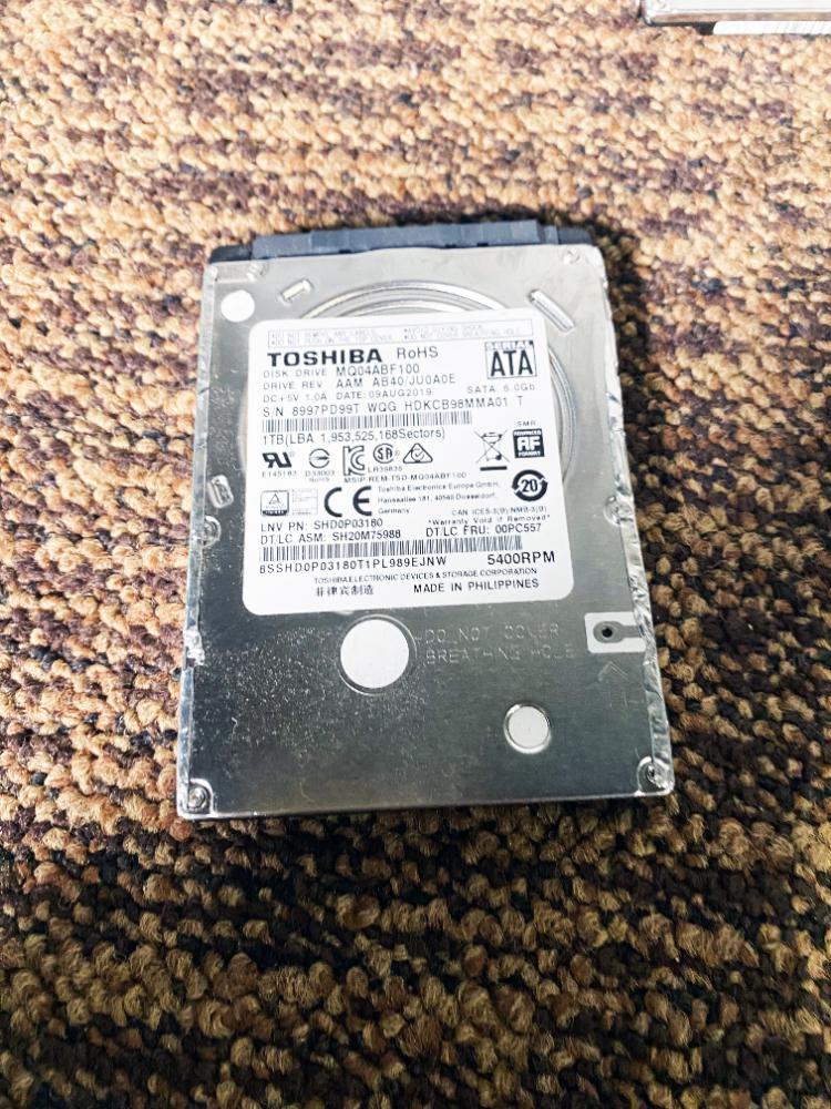 ◎★ 中古★4台セット☆東芝 HDD 2.5インチ 1TB 初期化済み【MQ04ABF100/MQ01ABD100】CM3U_画像4