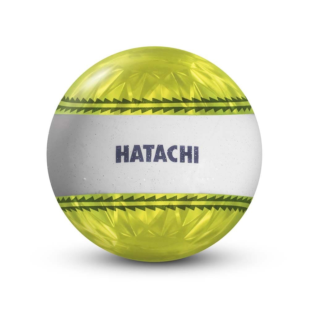 24年モデル hatachi ナビゲーションボール 蛍光イエロー グラウンドゴルフ ハタチ_画像1