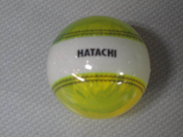 24年モデル hatachi ナビゲーションボール 蛍光イエロー グラウンドゴルフ ハタチ_画像2