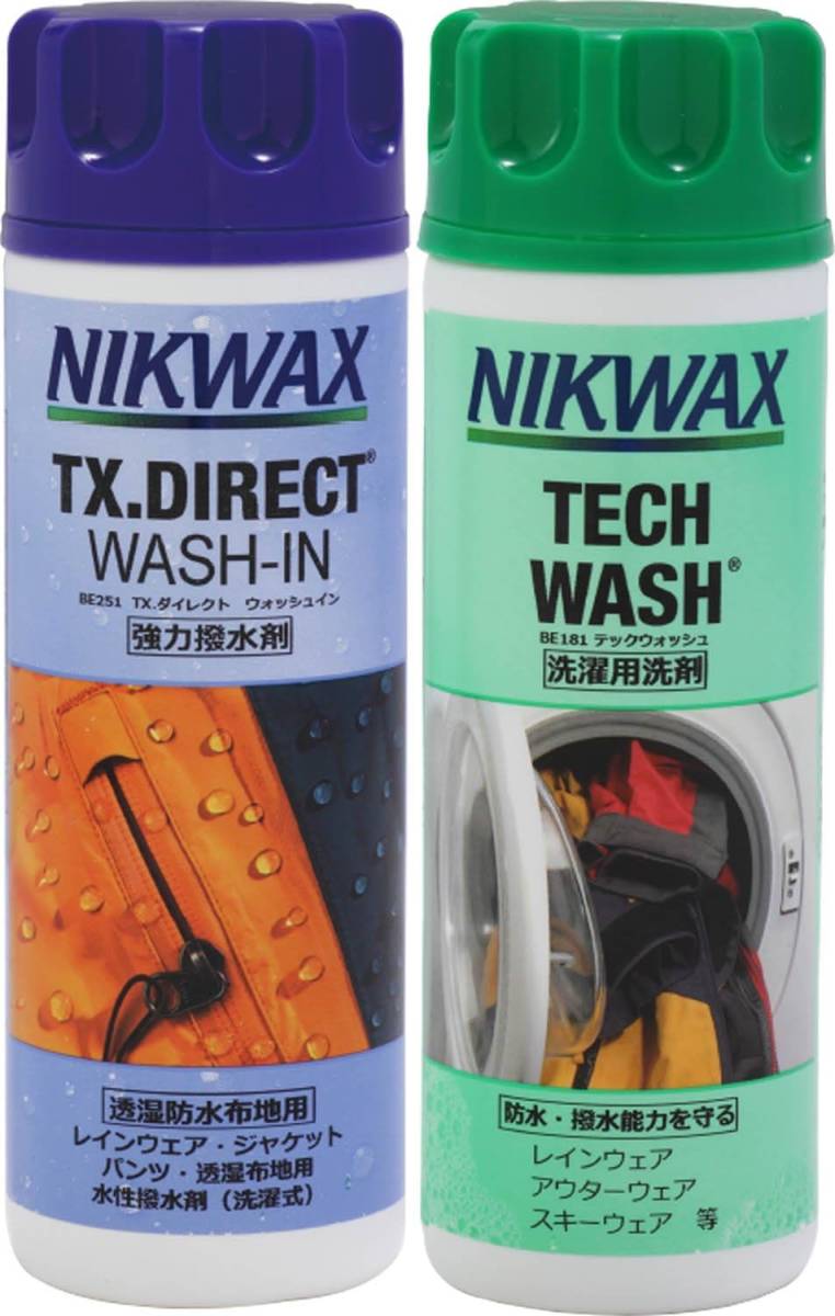 nikwax ツインパック 洗剤・撥水剤(撥水生地・防水透湿生地用) ニクワックス a_画像1