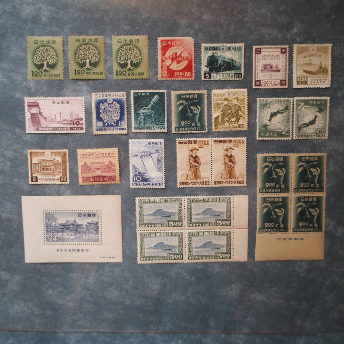 状態良好 !! 古き時代に発行とされた「希少・バラ・記念切手」の 18種28枚の未使用切手 セット