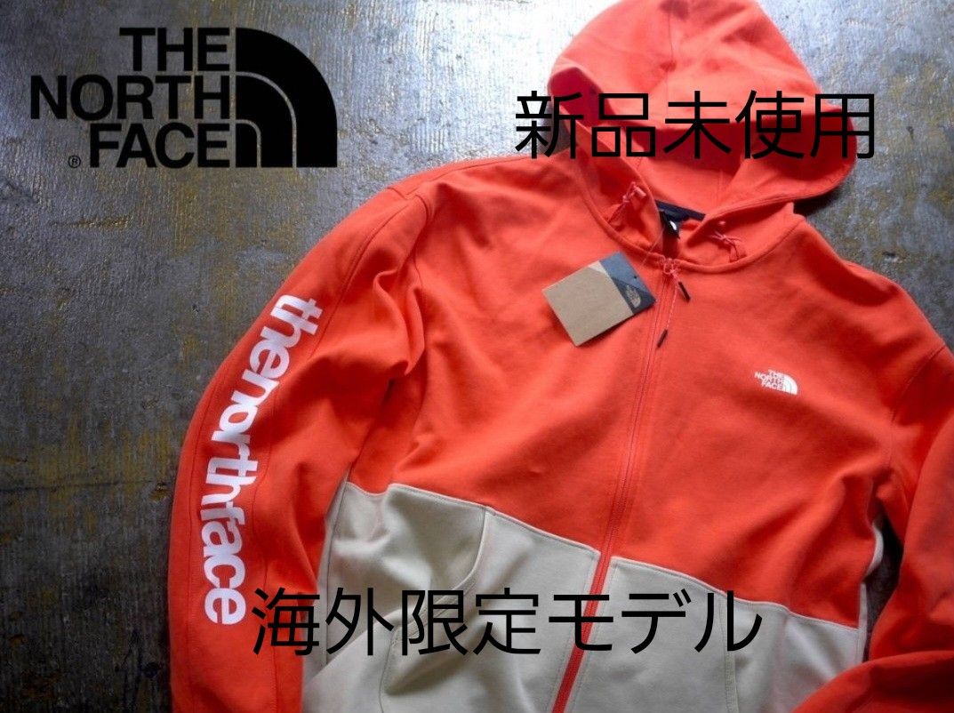 新品 L(US)サイズ/ THE NORTH FACE  ノースフェイス テック フルジップ フーディ 袖ロゴ パーカー 