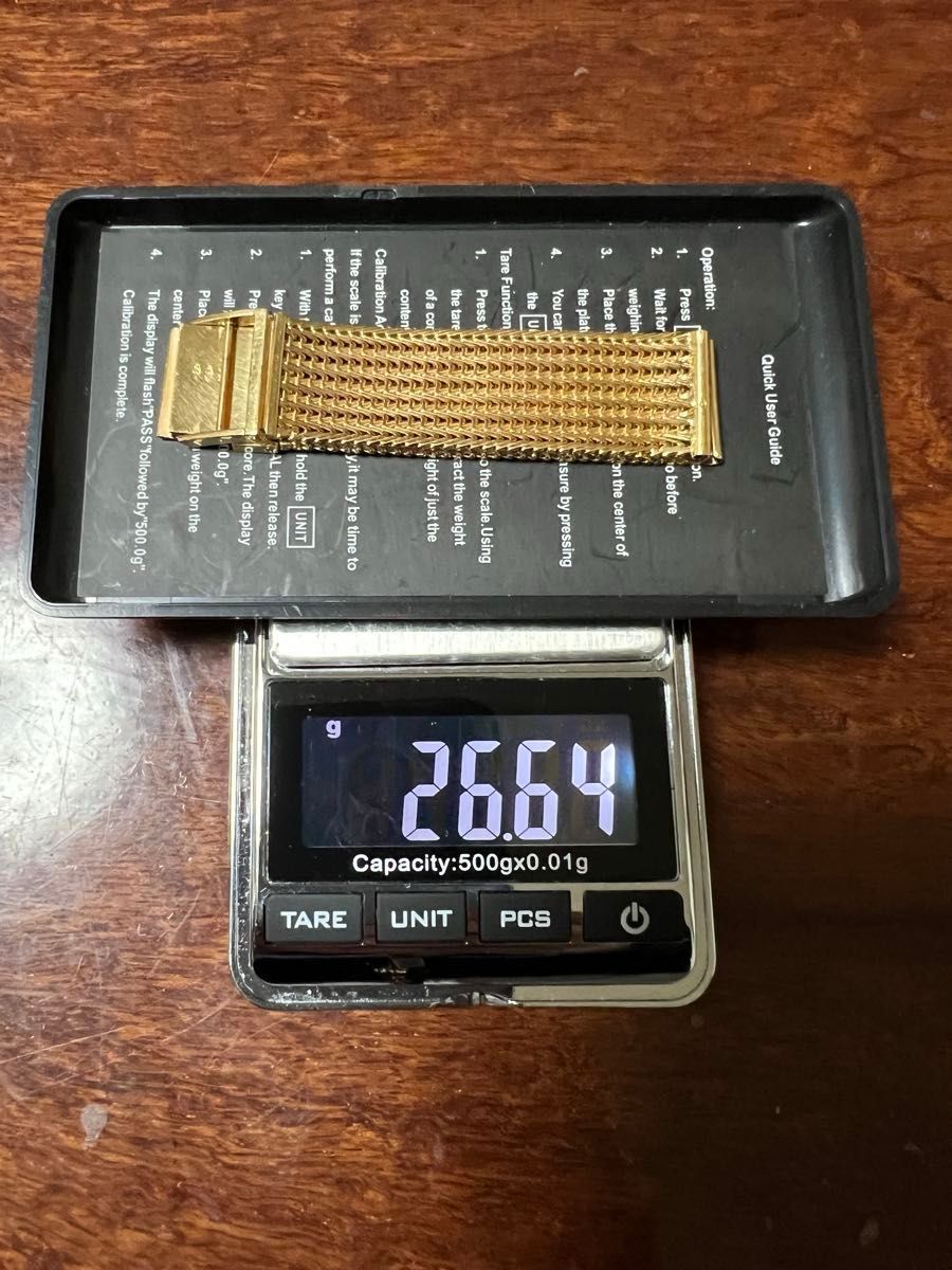 希少 純正K18 (750刻印)金製26 64g メンズ 腕時計用ベルト 希少 純正K18 (750刻印)金製26 64g メンズ 腕時計用ベルト