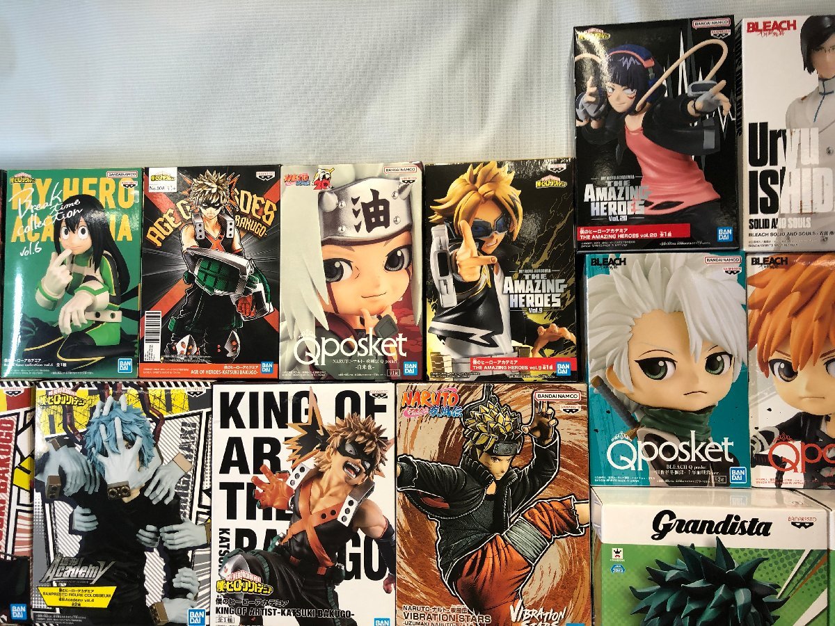 1円～ 未開封 少年誌系 プライズフィギュア 35点まとめ Qposket 等 僕のヒーローアカデミア NARUTO BLEACH 他 [322-1219-E8]☆良品☆_画像4